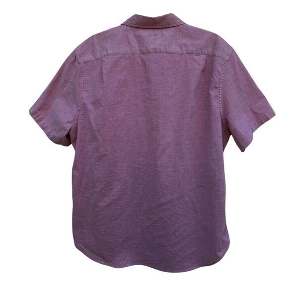 Nautica Casual Button Down Shirt Men's XL Red Classic Fit Logo Short Sleeve - Picture 8 of 10